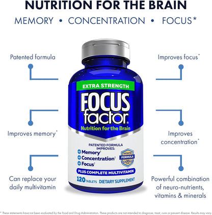Focus Factor Adults Extra Strength 120 Count