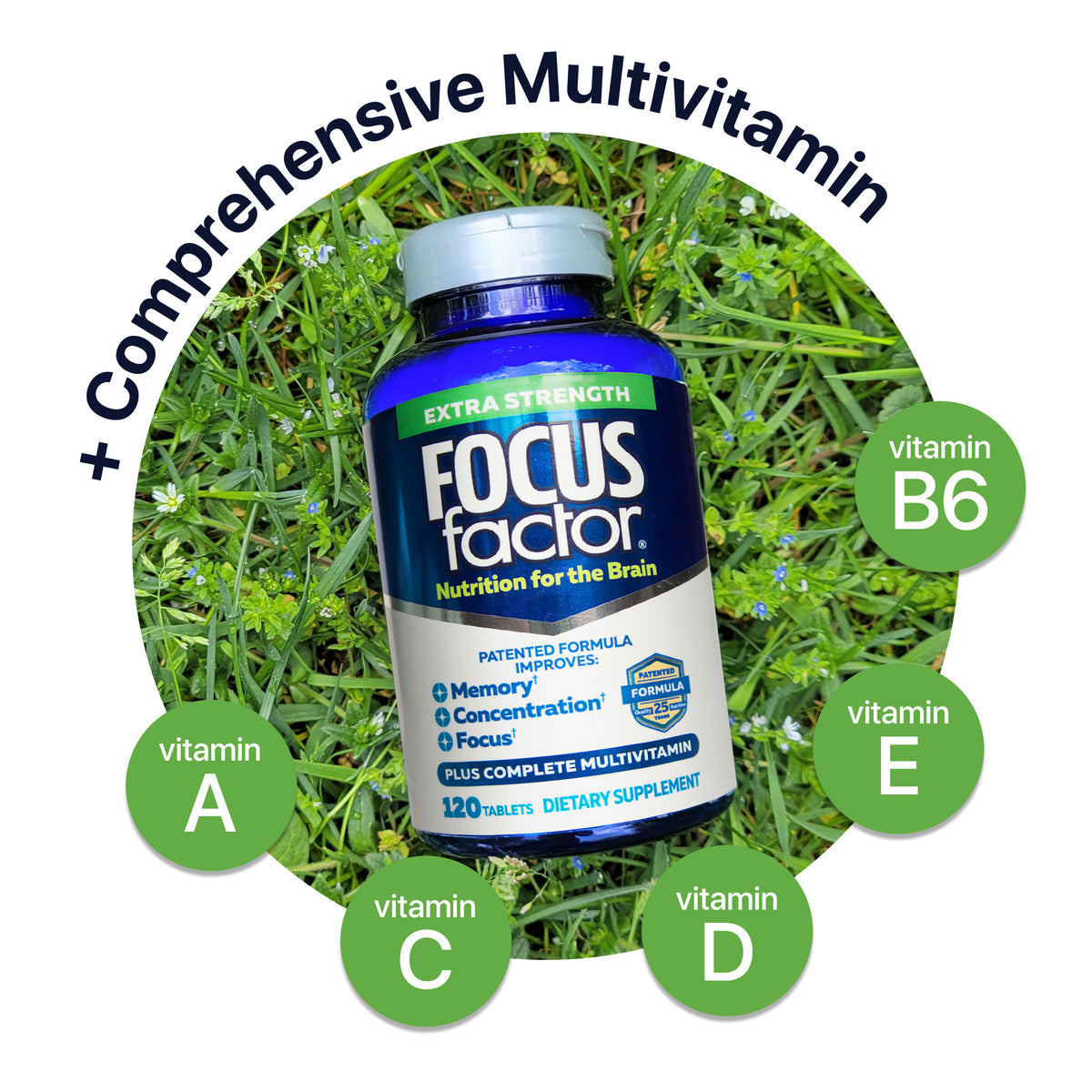 Focus Factor Adults Extra Strength 120 Count