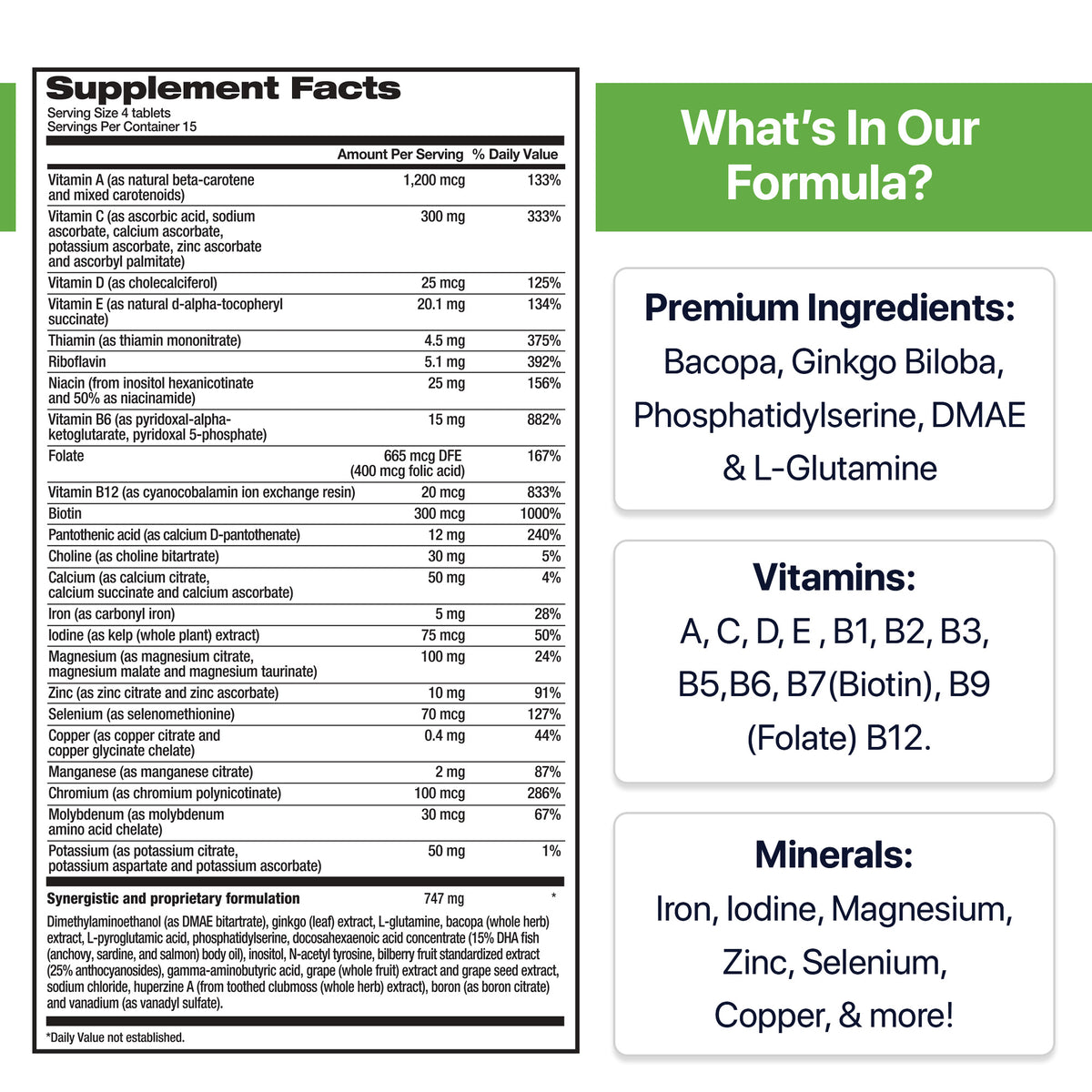 Focus Factor Adults Extra Strength 120 Count